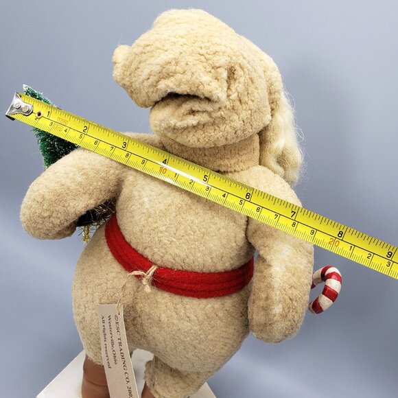 ESC Trading 2002 Paul Gordon Cloth Santa Figure Tree Candy Cane Christmas Decor - Picture 13 of 16